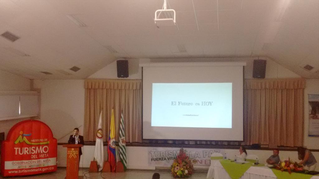 samis329's tweet photo. En Congreso Turistech. @turismo_meta @GobMeta Encuentro entre la Tecnología y el Turismo http://t.co/x6QCPwSPga