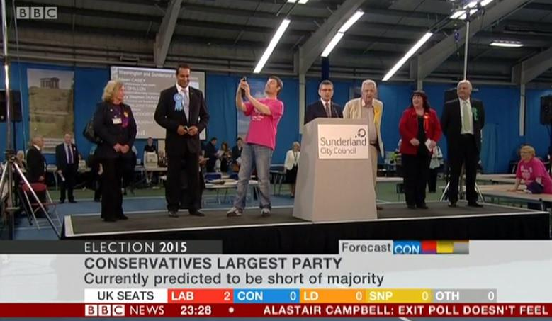 imbadatlife's tweet photo. When it's all going wrong so you might as well take a selfie with the squad. #GE2015 http://t.co/SsNKEEfE4S