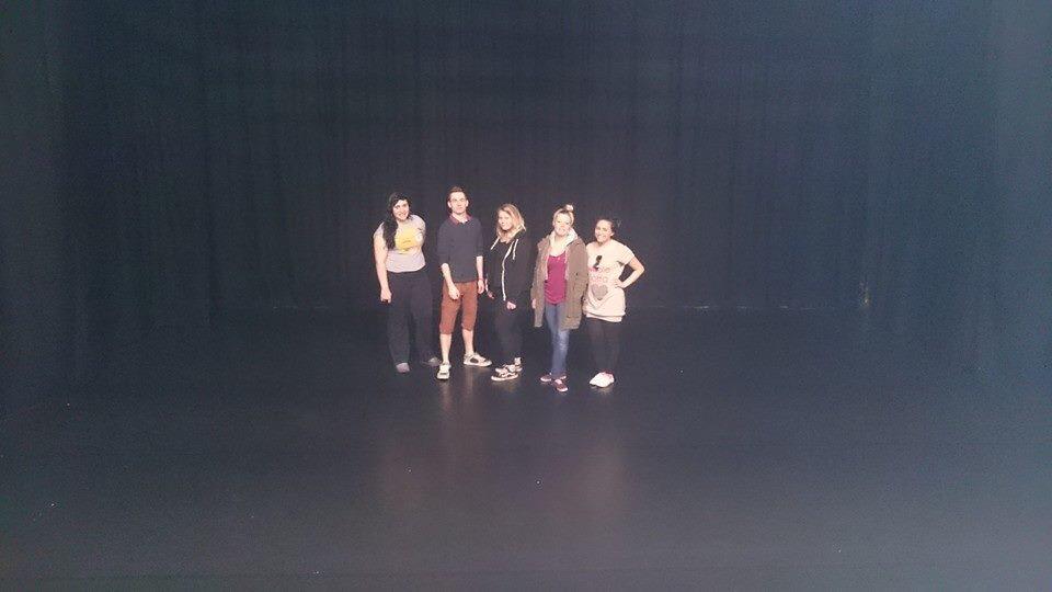 LoneEntity's tweet image. Went down to the Barbican Theatre to look at our performance space. Feeling very positive as a group 👍
