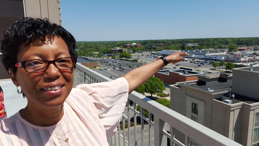 CTLaSalleBlanks's tweet photo. #PharellWilliams mom pointing to #PRINCESSANNEHS in #VirginiaBeach where he went. Great chat what proud mom at 4 http://t.co/Vyvi3kE0Xl
