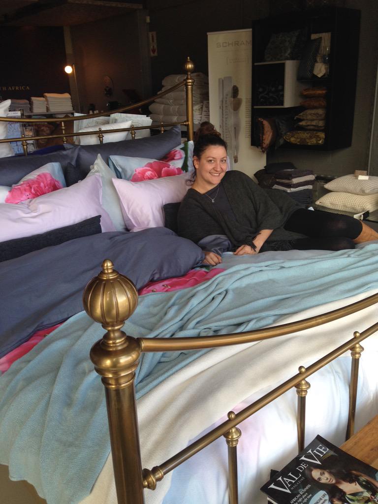 Sanders_SAfrica's tweet photo. We had so much fun with the ladies from @houseleisureSA styling our first #inbedwithbloggers bed! http://t.co/nrM6RGNKQ5