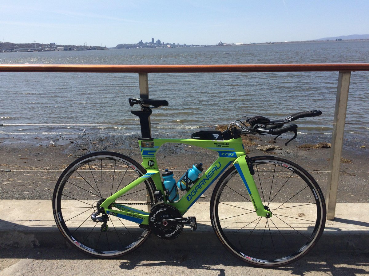 pygigou's tweet photo. Première sortie avec le vélo de TT @TeamMerrell @Louis_Garneau @ROTOR_bike @PolarGlobal #quebeccity #printemps http://t.co/CmULqSSdvP