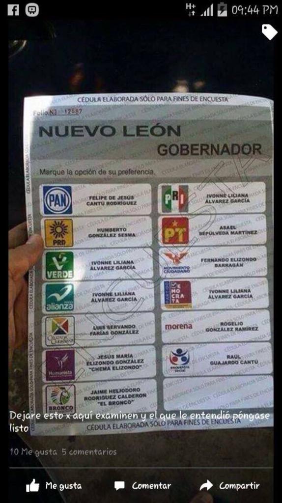 danymireles14's tweet photo. Vivos que Ivonne Álvarez  aparecerá en las boletas varias veces @asiesmonterrey @mtyfollow @CambiemosNL2015 @RcNL_ http://t.co/q4mmSHDV67