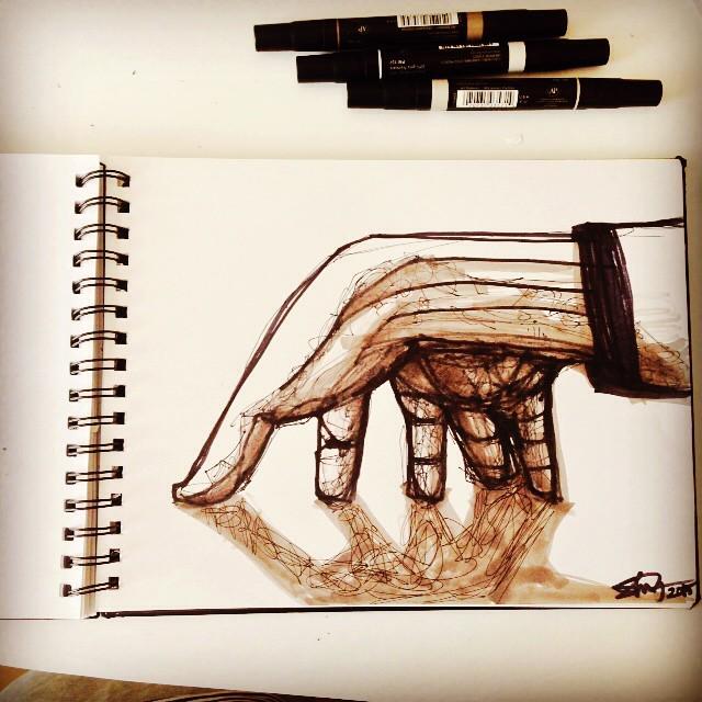 Shinbone10's tweet photo. #jazz #hand #markersrawesome #artday #cambridge #fun #shinhappens http://t.co/aFWx0dwiq9 http://t.co/uiS4ly4U9P
