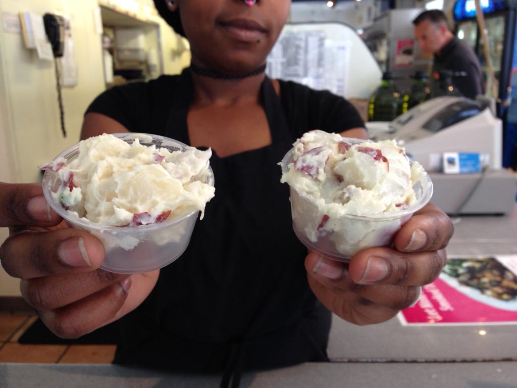 ippolitoseafood's tweet photo. Stop in today and try a #freesample of our famous #potato salad! #phillyeats #phillybites #philly #nom #yum http://t.co/ezd4xyKAtf
