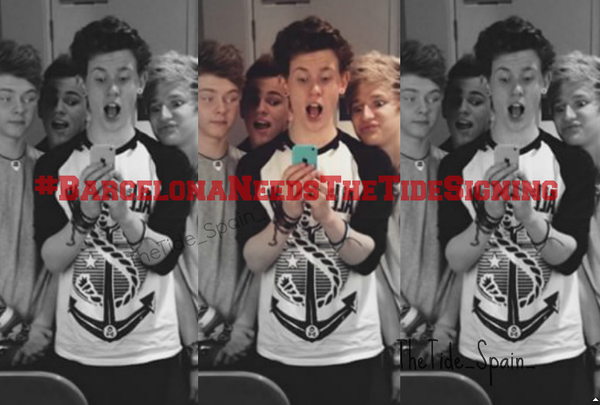sxy_rxx's tweet photo. #BarcelonaNeedsTheTideSigning πͺππππΈπΆTIDERS UNITED NEVER BE DEFEATEDπ #TheTideonTour #thetide #thetidesigning ππͺπΈ 700 http://t.co/9aoQzU5qgU