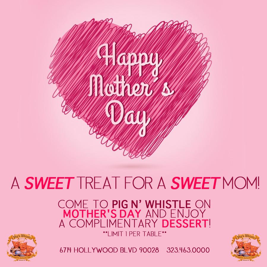 A #FREE sweet treat on us! Call for reservations ASAP. #MothersDay #LAFoodie #Foodie #HollywoodBlvd #LA @FreeFunLA
