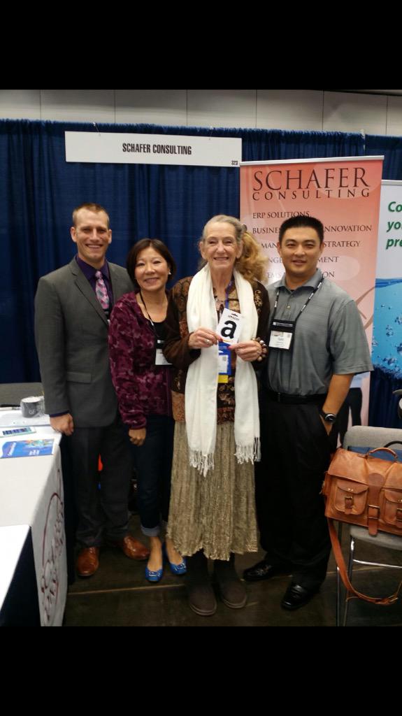 AslanConsulting's tweet photo. Congratulations to Judy.  Winner of our raffle at the #ACWA Conference http://t.co/t5Sb1nKybr