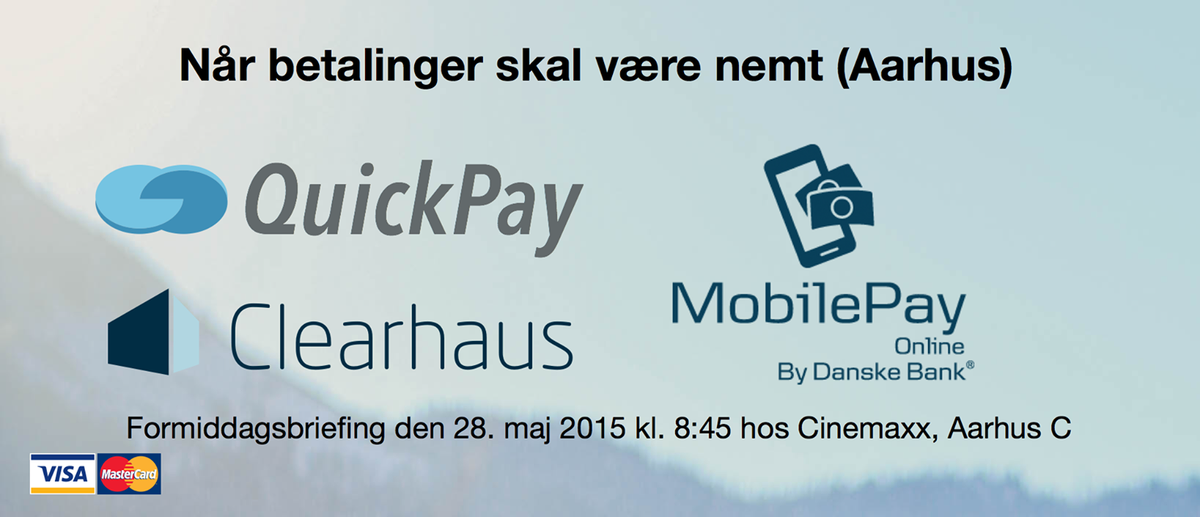 clearhaus's tweet photo. Kom til gratis arrangement om betalinger d. 28 maj. Mød Clearhaus, QuickPay og MobilePay. https://t.co/v1Oy5vYSGt http://t.co/xRKHdkOR5N