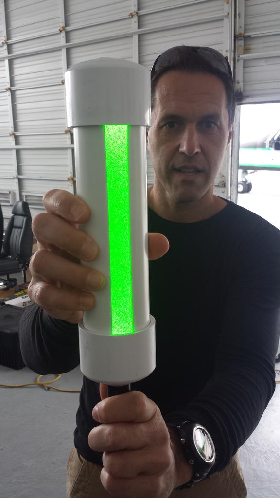 DeCosseCustoms's tweet photo. May the force be with you..... green LED.... and Mr Asner. http://t.co/eEVPg6U9CC