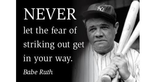 ChaoiPower's tweet photo. Never be afraid to "strike out" http://t.co/aCSkRlrZ1F http://t.co/VF5lLdJRhz
