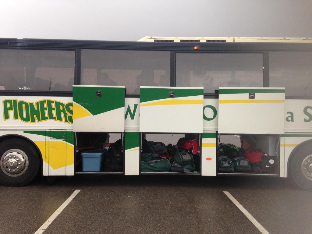 westernokstate's tweet image. The bus is loaded and ready for Regionals! Good luck WOSC baseball!! #Wosc
