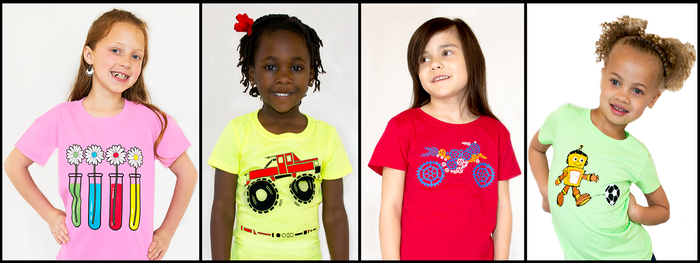 SvahaUSA's tweet photo. @PP_Mag Moms fighting #genderinequality in apparel w/#STEM shirts for girls! Join us! http://t.co/tNWlnUr8e1 http://t.co/1Fr3QhBfgJ