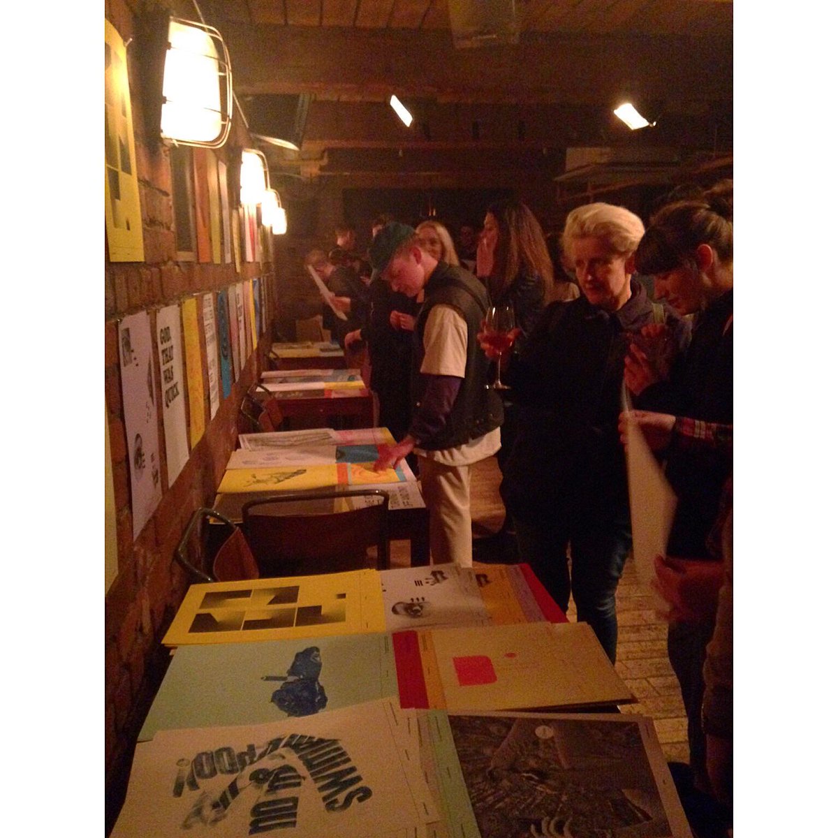 thefoxmcr's tweet photo. Great turnout to the @preprintfair tonight, prints selling out fast #pintsandprints #kosmonaut http://t.co/YReUpxnHgU