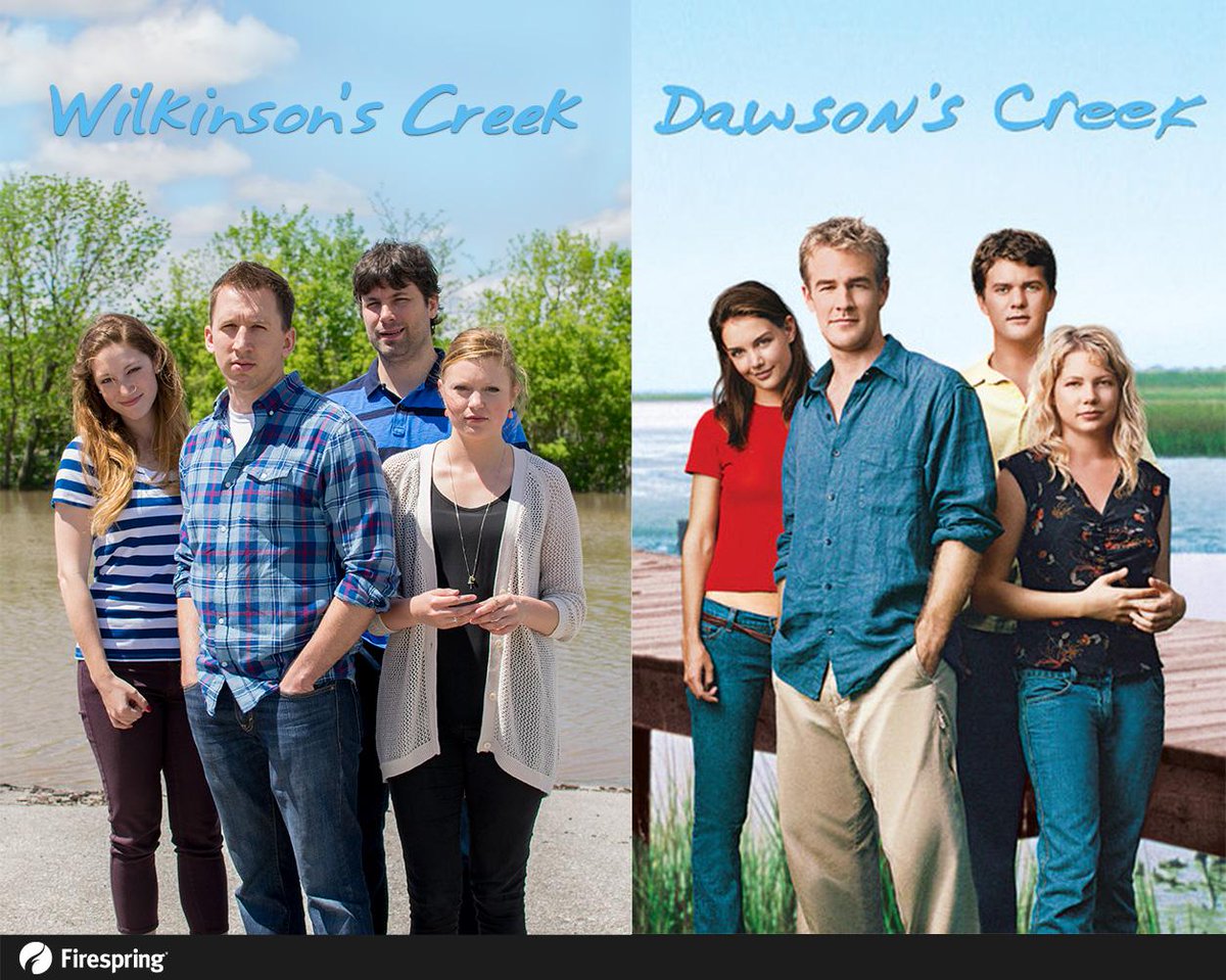 Firespring's tweet photo. Our flooded lot and made-for-TV good looks means just one thing: Dawson's Creek reboot! http://t.co/vWwWh7fF7Y
