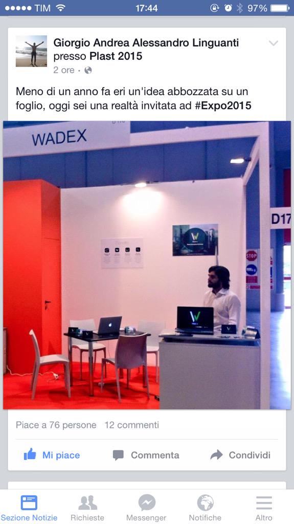 ilariapotito's tweet photo. @WadexItalia questa si che è accelerazione! #betheNext2015 @workingcapital @TIM_Ventures http://t.co/1e5gxmezXC