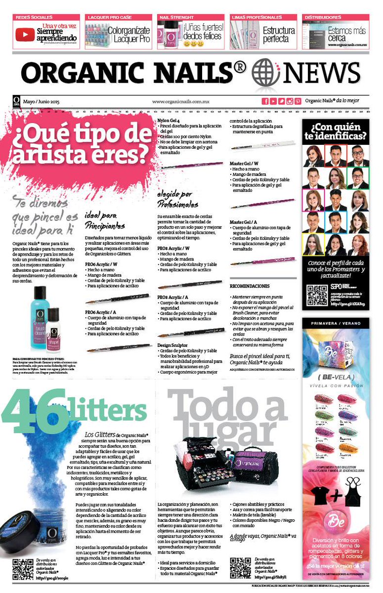 organicnails's tweet photo. Organic® Nails News Mayo / Junio 2015 http://t.co/CnAyomYNAo #OrganicNails #NewsON http://t.co/HDYdyYegcW