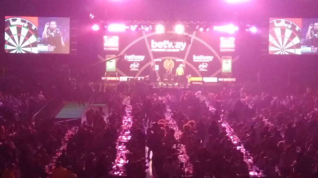 Great to be live at the darts but who's playing???