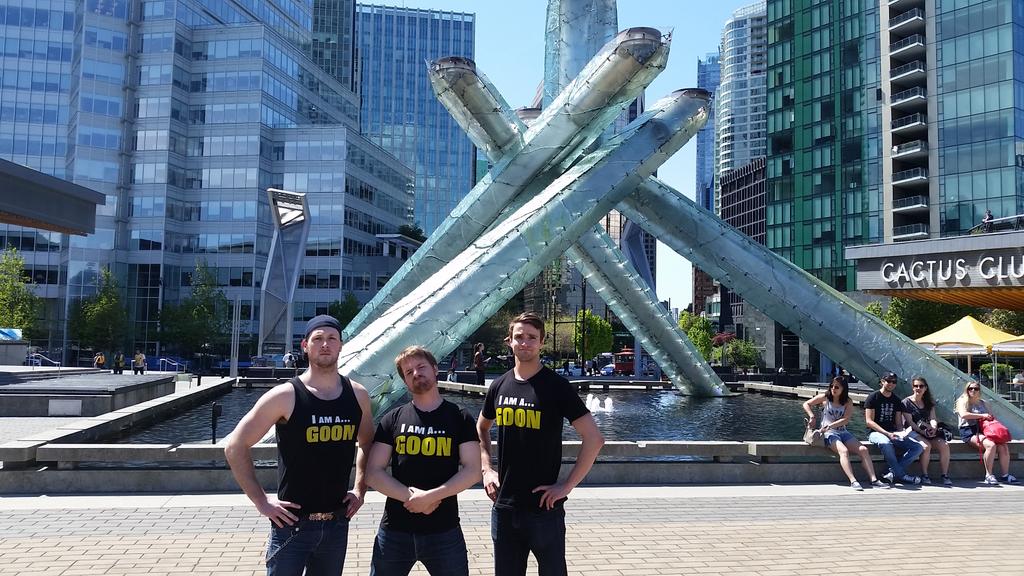 GoonsTheMovie's tweet photo. #TourdeGoons is now at the #olympictorch. Come on down! #cinecouphype http://t.co/ucbo1sxBo6