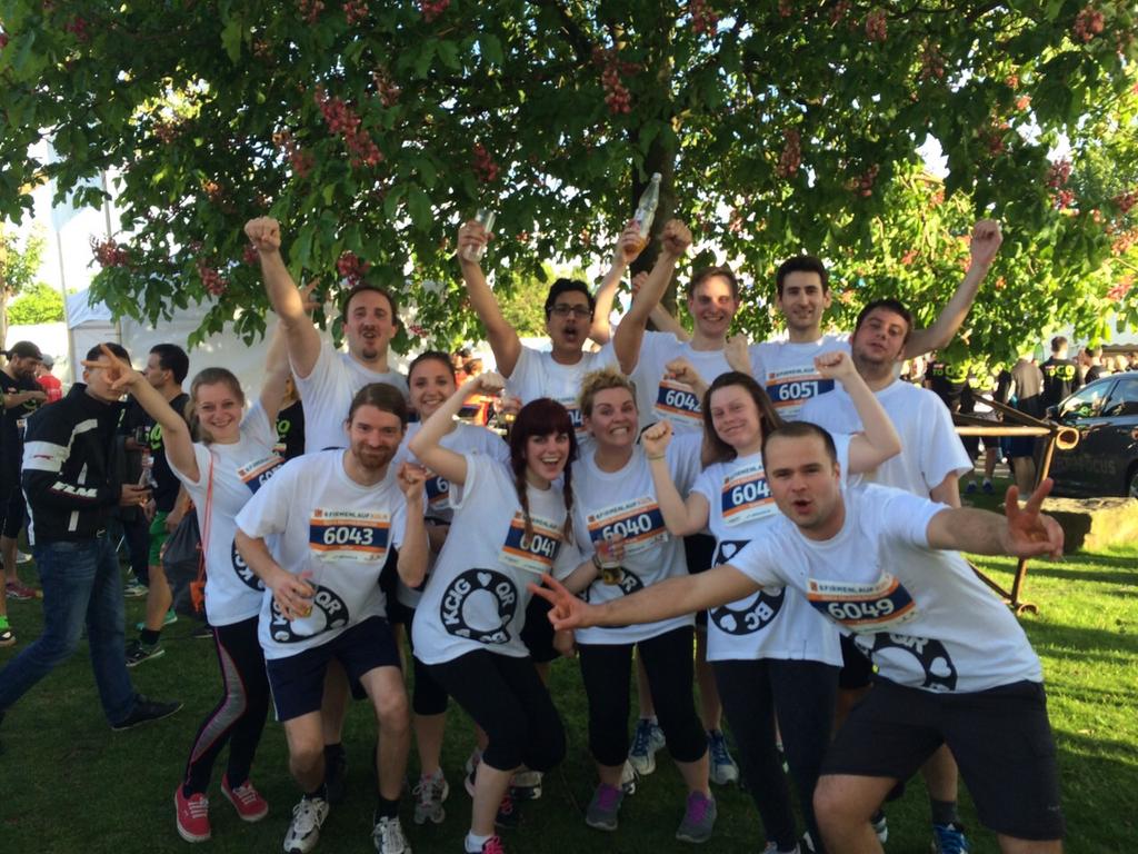 quickrelease_'s tweet photo. Charity run completed with no casualties! #Firmenlauf #QualityRunning #6km #NoOneDidAPaula #TeamGermany http://t.co/EAq3GETHtC