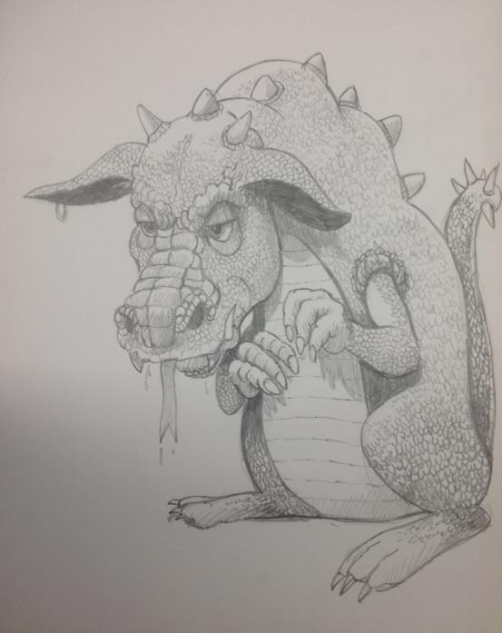 DaveMorrell8's tweet photo. Day 11 draw a monster #draw21days http://t.co/0SCri0lzPh