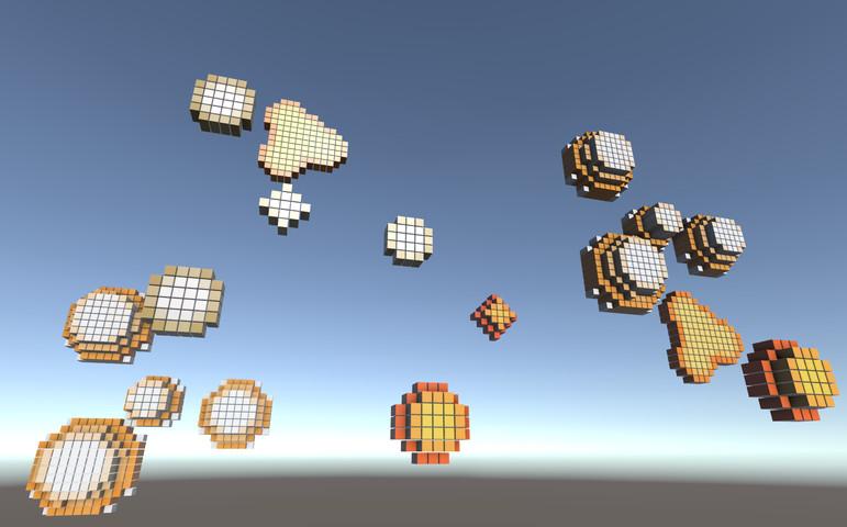 barrcodes's tweet photo. Turn #pixelart into 3D voxels! Pixel3D for #unity3d on @UnityAssetStore! http://t.co/lmbjMy4IjI  #gamedev #indiedev http://t.co/OXMSOGUXyK
