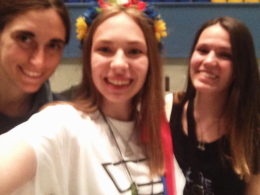 anastasiia_bv's tweet photo. Yaaay and we have selfie with Reni 😍 thank you @adventure ! http://t.co/fjM7li61Ko