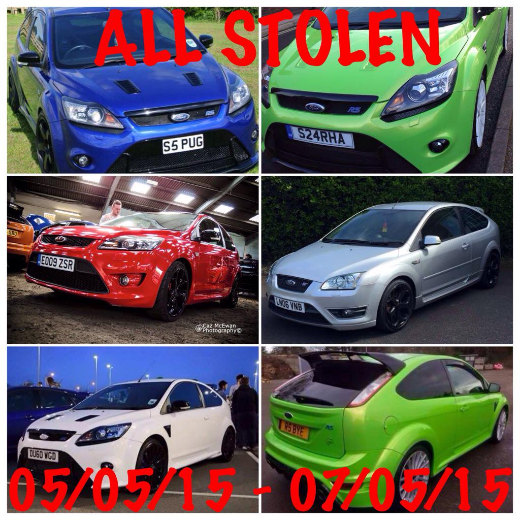 @UkStolen @ukstolenvehicle Ford Focus RS/ST's being targeted. All stolen within last 48-60hrs around Midlands area..