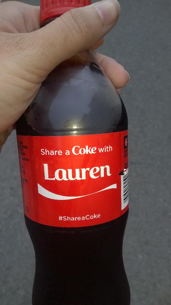 LoBeehold's tweet image. Took me all of 2 seconds to find a Coke with my name on it. #commonname