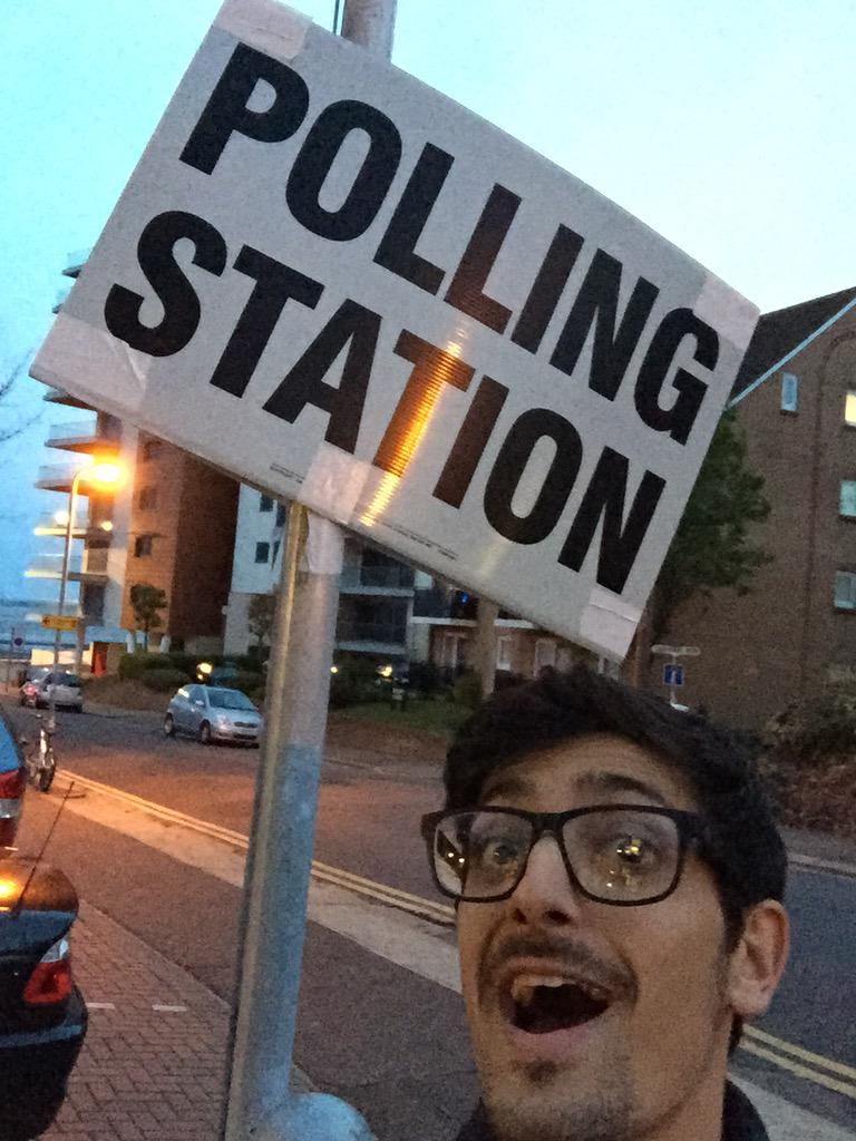 Alexpettitt's tweet photo. Just voted, couldn't resist a #Voteagraph http://t.co/G6KqCJkXUS
