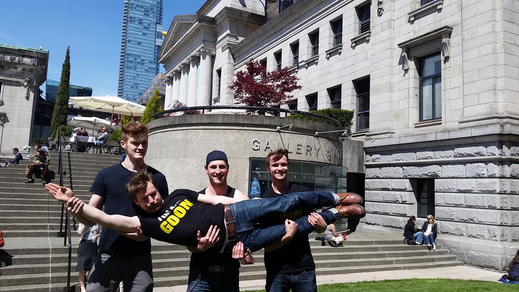 GoonsTheMovie's tweet photo. #TourdeGoons is now at the #artgallery. #cinecouphype #nosecurityhereyet http://t.co/aA6Sj7yU1u