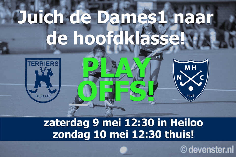 Dit weekend speelt <a href="/NMHC_Dames1/">NMHC_Dames1</a> de eerste wedstrijden van de #playoffs! Kom ze toejuichen!