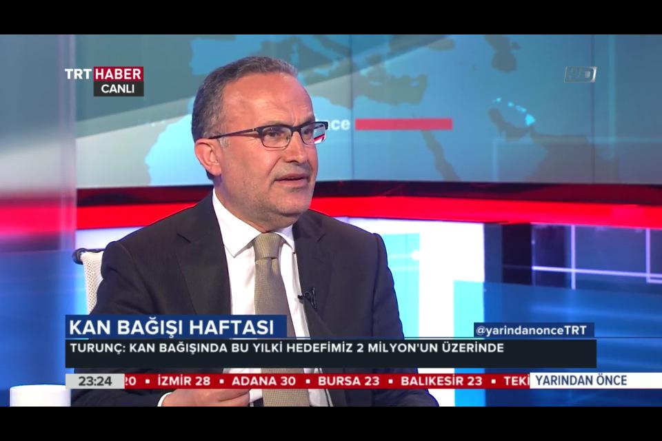 YK Üyesi <a href="/HakkiTuruncTK/">İsmailHakkıTurunç</a> : "Ülkemizin kan ihtiyacını karşılamamızda en büyük destekçimiz kan bağışçılarımız" <a href="/trthaber/">TRT HABER</a>
