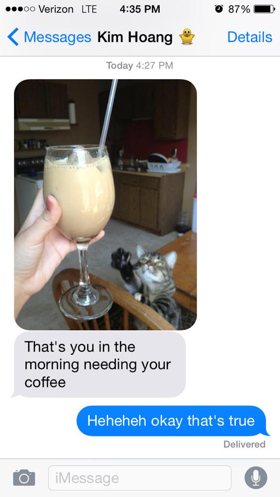 jelefan's tweet photo. She knows me so well... 😹☕️ http://t.co/g7cYGvZk7A
