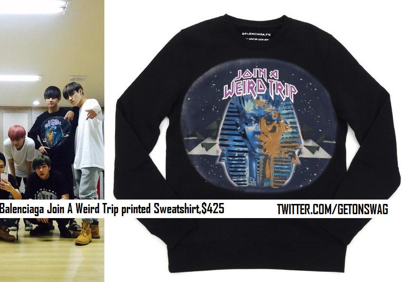 balenciaga join a weird trip sweatshirt