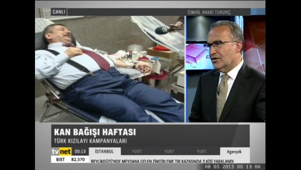 YK Üyesi <a href="/HakkiTuruncTK/">İsmailHakkıTurunç</a> : "Ülkemizin kan ihtiyacını karşılamak için çalışıyoruz." <a href="/tvnet/">TVNET</a>