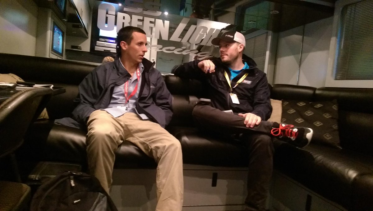 TeamScubaRacing's tweet photo. Great Interview with Pat DeCola of #NASCAR.com earlier today! #NCWTS #ToyotaTundra250 #RayBlackJr http://t.co/30aKfhSaxh