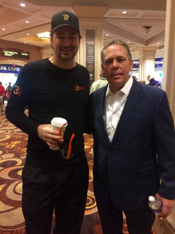 phil_hellmuth's tweet photo. PIC: me and Dennis Tolivar at 2015 NAPA Expo. Booth 1238 @NAPAKnowHow #MajorAccounts http://t.co/3g1JPez1sR