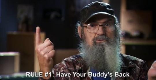 RulesYouObey's tweet photo. Must I Say More? #RuleNumberOne #Funny #duckdynasty #laughing #Truth http://t.co/R6zuSmHWEr