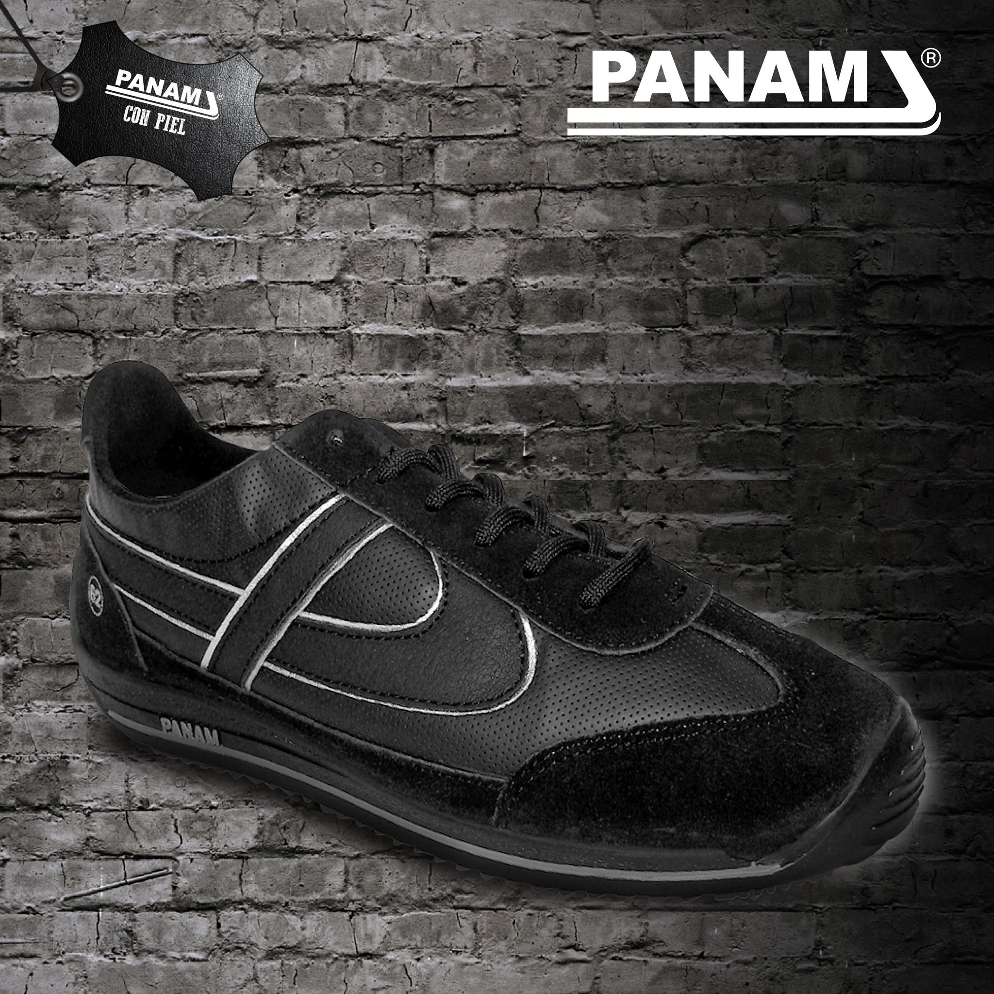 Tenis panam de piel sale