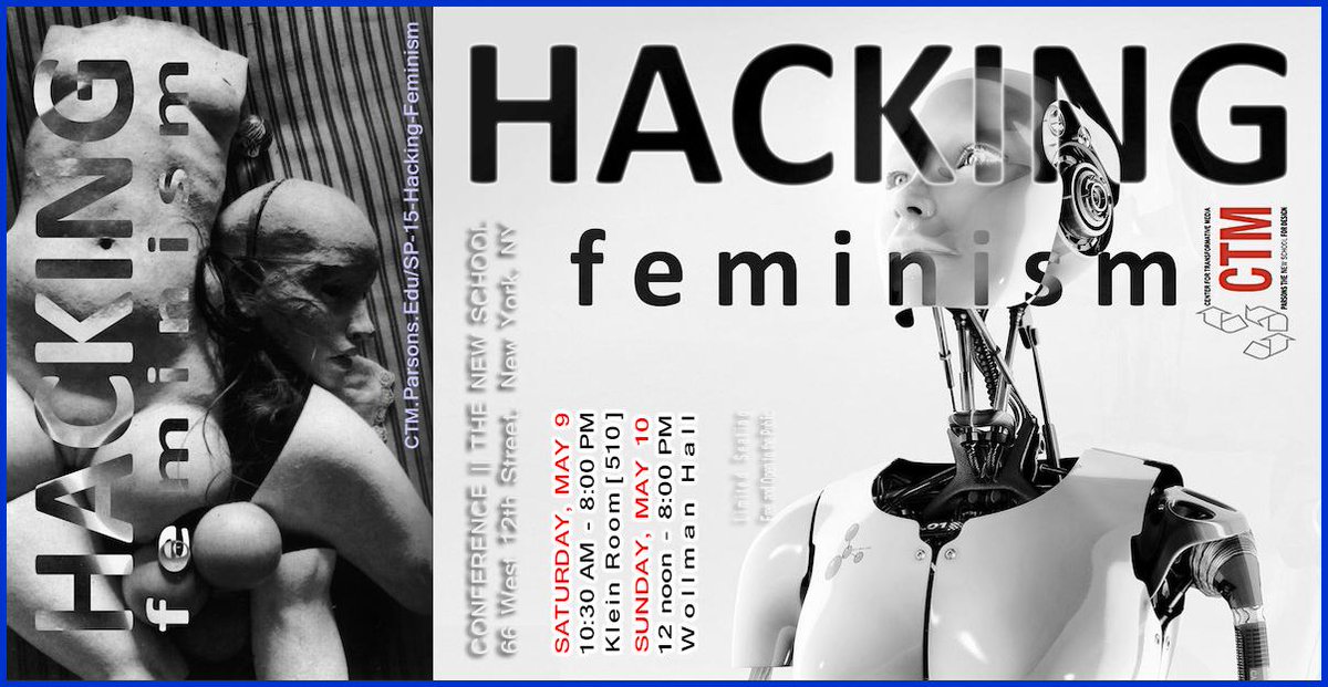 TheoryCentre's tweet photo. #Hacking_Feminism [#HackFem] NYC May 9-10 2015 
http://t.co/QaMb9mTslz
http://t.co/L5hYGxOzcX
http://t.co/TRqCSpeuKm http://t.co/QWBCYnBXpi