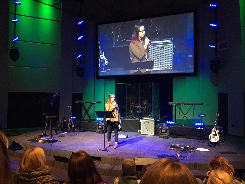 SaddlebackCM's tweet photo. our intern Chloe is killing it tonight at CM. We love you! http://t.co/YTbCdLJKzJ
