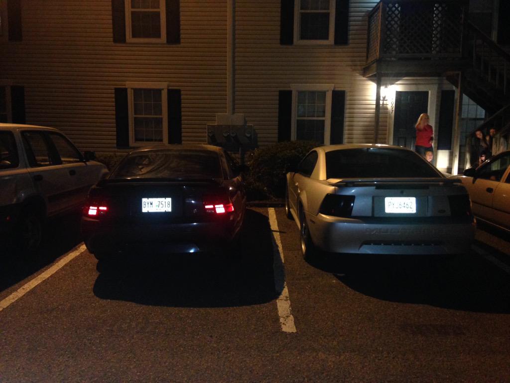 taylormstewartt's tweet photo. His & Hers π @patt121995 #thestangs http://t.co/zc1E64UHNZ