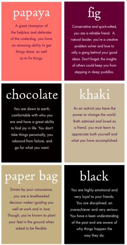 posibeaver's tweet photo. a color chart personality analyzer!! which colors do you like? http://t.co/lbN4b2Kwfz