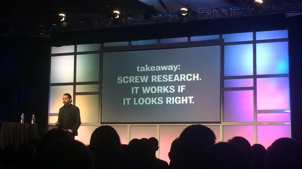 MOO's tweet photo. A less serious moment with @mrmucca #HOWLive #MOOatHOW #typography http://t.co/618bNrnSQE
