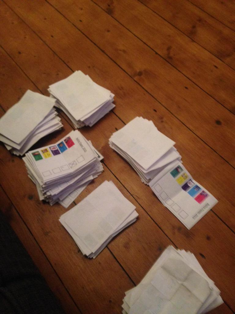 TandLRyedale's tweet photo. The votes have been counted. Results announced at 9am. #GE2015 @ryedalecitizens http://t.co/YKjHTb430q