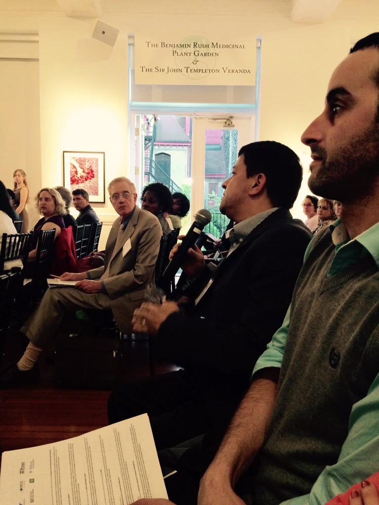 welcomingcenter's tweet photo. Manuel Portillo, Dir. of our IP Program, asks of best practices for immigrant profs @EconomyLeague #WorldClassPHL http://t.co/bL8Dswyhir