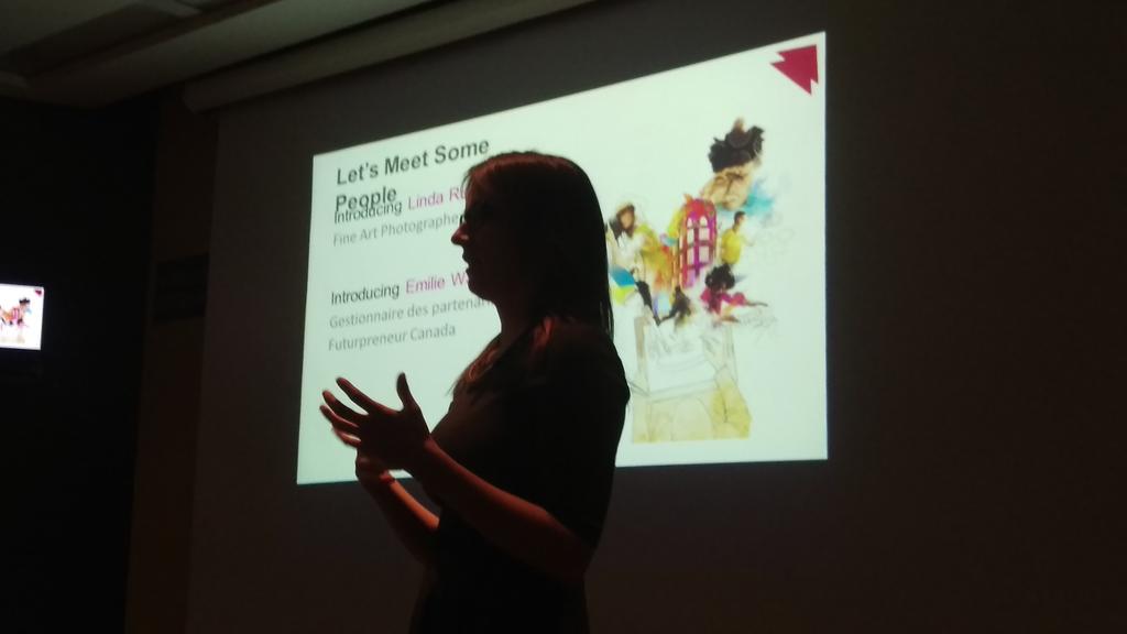 DawsonCIEE's tweet photo. Emilie Wake from @Futurpreneur explains how @FuturpreneurQC will support @DawsonVenture students #creative #startup http://t.co/aQSva3mZfp