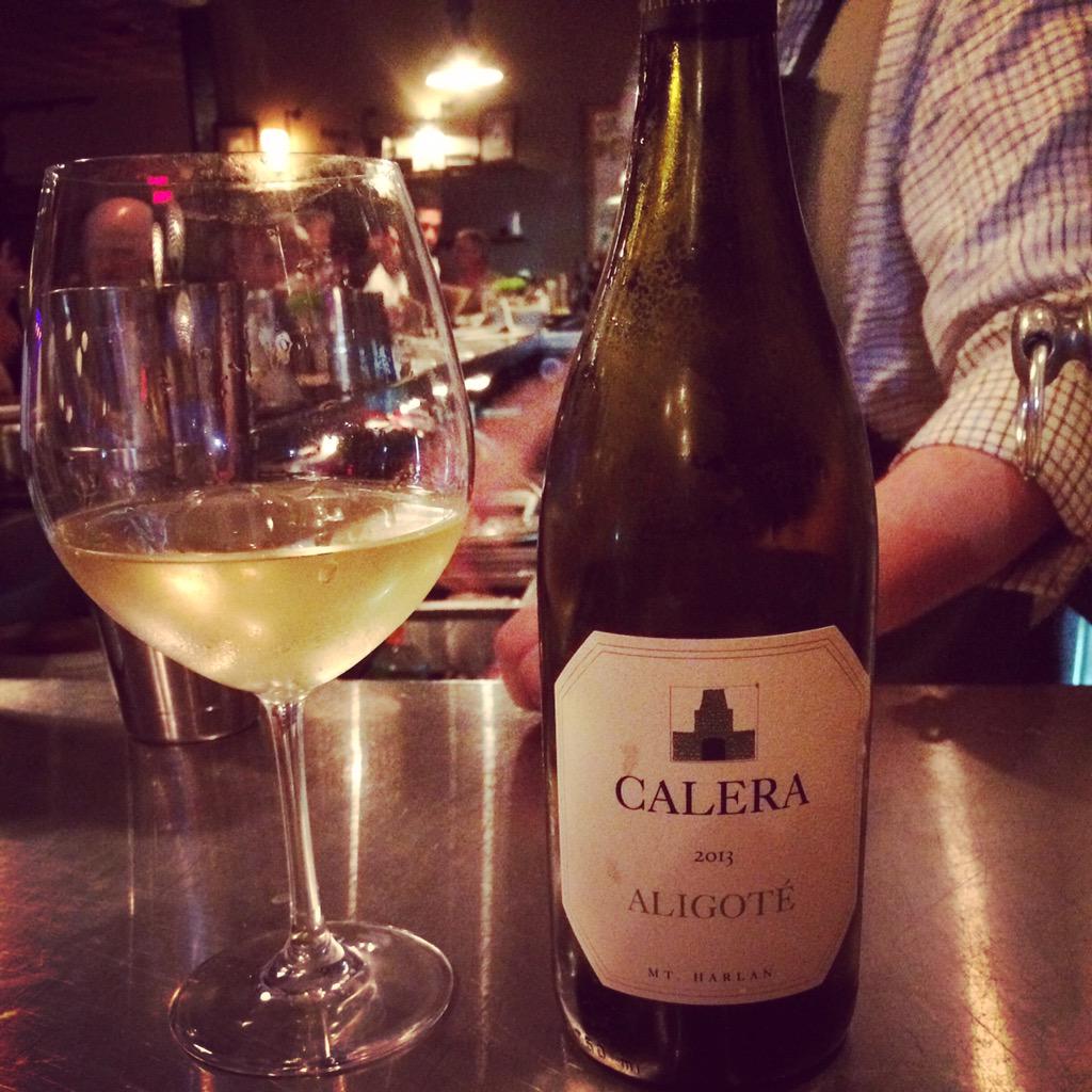 ledbeverages's tweet photo. Last night @SouthonMainLR had the #13Aligote from @Calera_Winery #lovejoshjensen #mountharlan with @jonesthewine http://t.co/QJp7e6m7vn