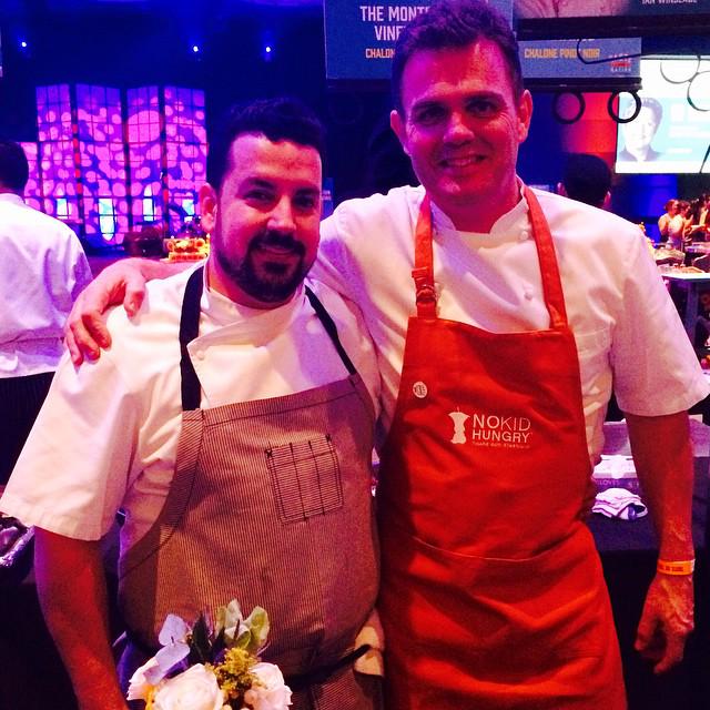 PacesAndVine's tweet photo. A scene from #SOS, #TasteoftheNation with Chef @ChefIanW and Chef Ricky Navas of @MurphysAtlanta. http://t.co/oNivRcd5vt